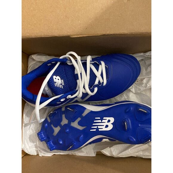 New Balance Women's Fuse V2 Metal Softball Shoe, Royal Blue and White Size 5 - Picture 2 of 10